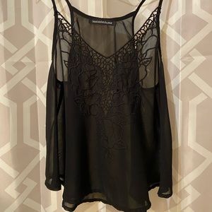 Black tank top